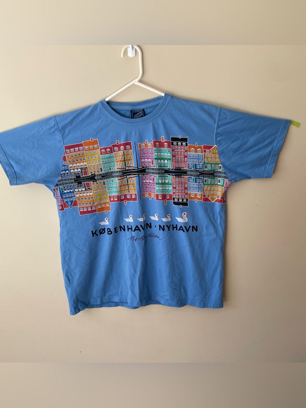 Bo Bendixen Graphic Short Sleeve Tee - Light Blue